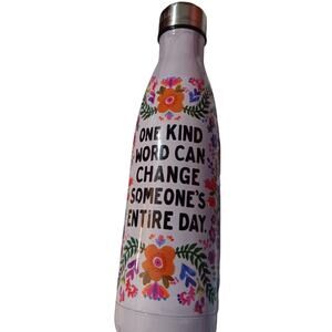 One Kind Word Can Change Someone's Entire Day Natural Life Water Bottle Floral